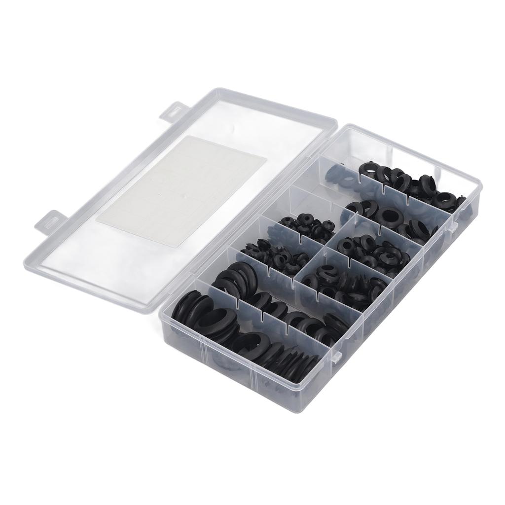 200 Pcs Rubber Grommet Waterproof Oil Proof Firewall Hole Plug Hard Wearing Eyelet Ring Gasket