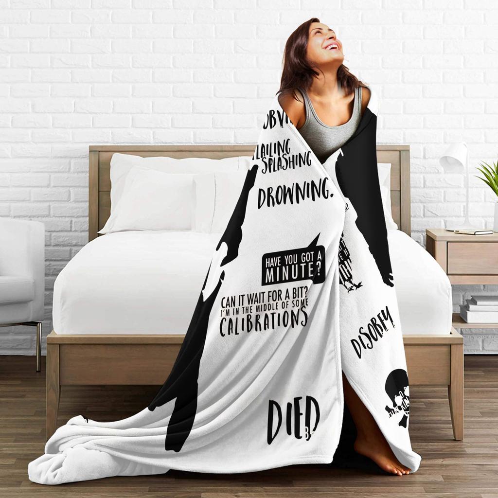 Mass Effect Garrus Vakarian Blanket  Flannel Funny Warm Throw Blanket for Coverlet Summer