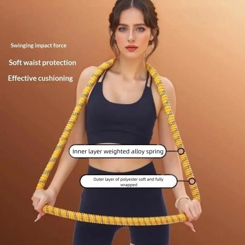 Fitness obruč Měkká obruč Neškodí Tělo Hubnutí Břicho Štíhlý Kruh Pas Tréninkové vybavení Ženy Domácnost