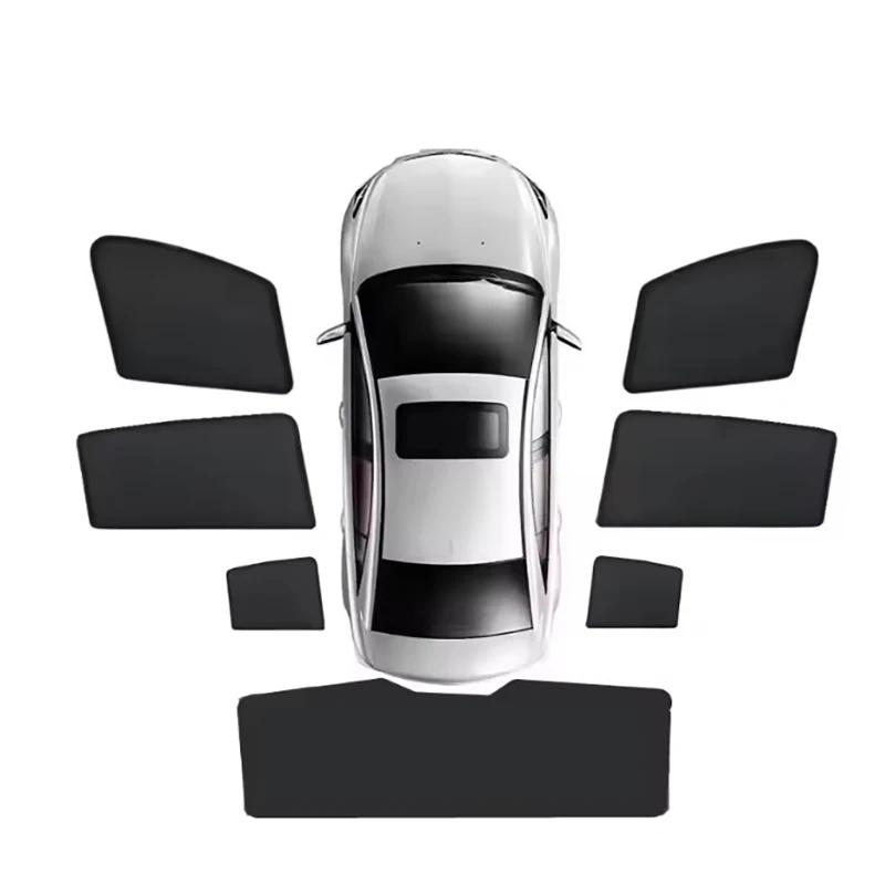 For XPeng G6  2024 2025 Car Magnetic Coverage Sunshade Anti-UV Mesh Sunshade Sunscreen Privacy Protection Auto Accessories