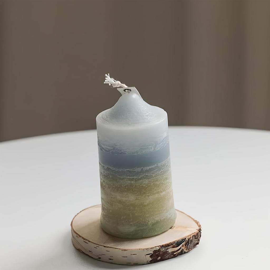 1 peça Molde de Silicone para Vela para Fabricação de Velas DIY, Moldes de Porta-Velas, Artesanato de Velas Pilar, Decoração de Casa, Suprimentos para Fabricação de Joias