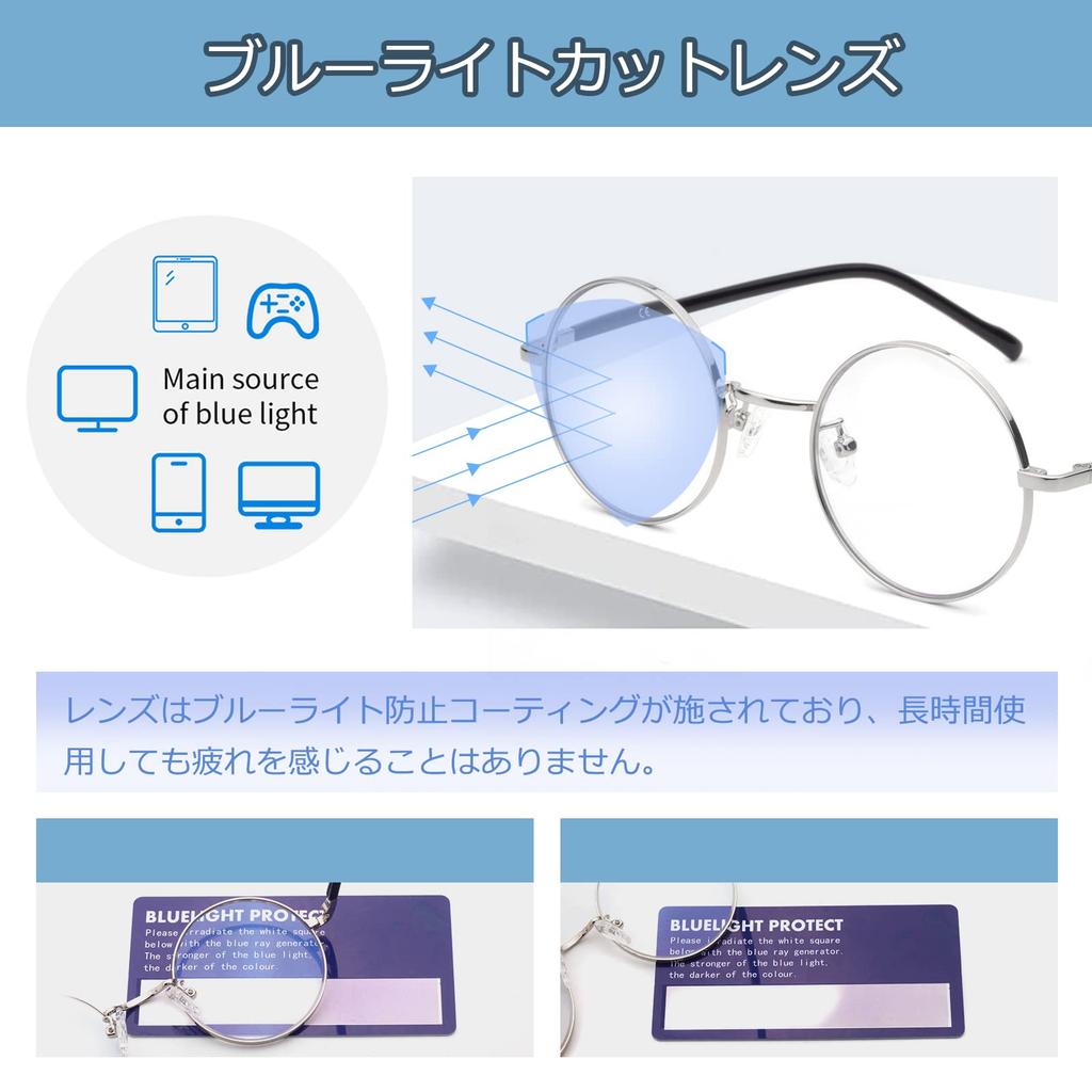 ESAVIA Magnifying Round Blue Light Magnifying Magnifying For Detailed Expanded Newspaper 2002 Glass, Glasses-Style Magnifier, 1.0-4.0x, Lightweight,