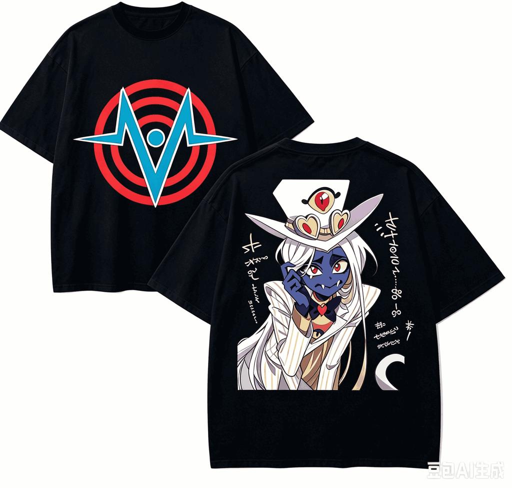 Hazbin Hotel Anime Lover T-shirt Harajuku Cotton New Model High Street Retro Oversized Unisex p