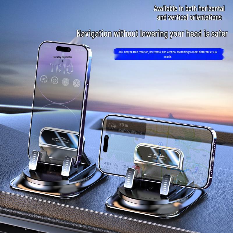 Rotating Non-Slip Car Dashboard Phone Holder with Suction Cup