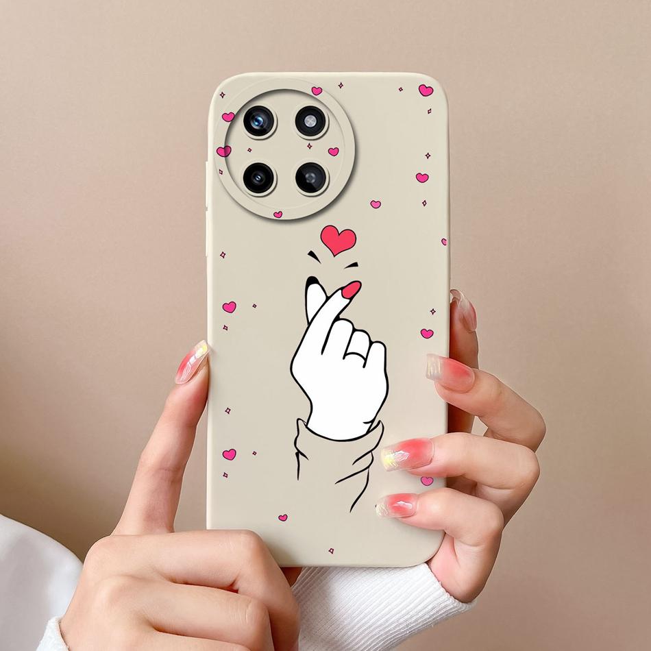 For OPPO Realme 11 4G Phone Cases Fashion Shell Soft Liquid Silicone Camera Protection Back Cover For Realme11 Anti Choc Funda