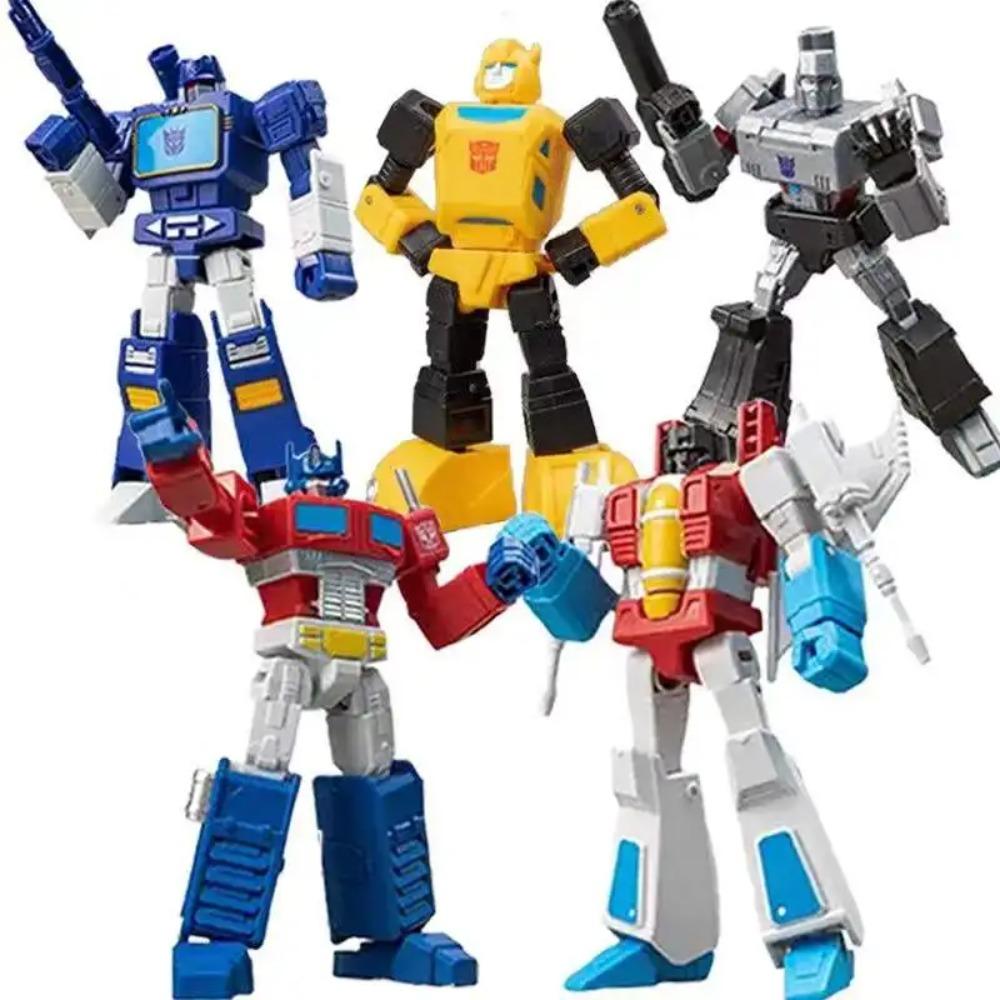Figuras de Acción YOLOPARK G1 Licenciadas por Hasbro Serie Mini AMK Juguete Transformers Optimus Prime Megatron Bumblebee Soundwave