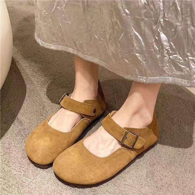 2025 New French Mori Style Women's Round Toe Moccasins - Retro, Versatile, Soft Sole, Non-Slip Fashion Flats