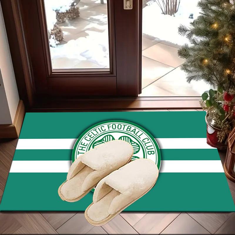 Cel-tic Football Club Crest Printed Area Rug for Office, Chair Rug, Decorative Carpet Floor Mat, Large Size Fan gifts Christmas gifts