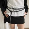 Ins Style Fashion Double Belt Pu Leather Belt Versatile Personality Spice Girl Accessory Belt