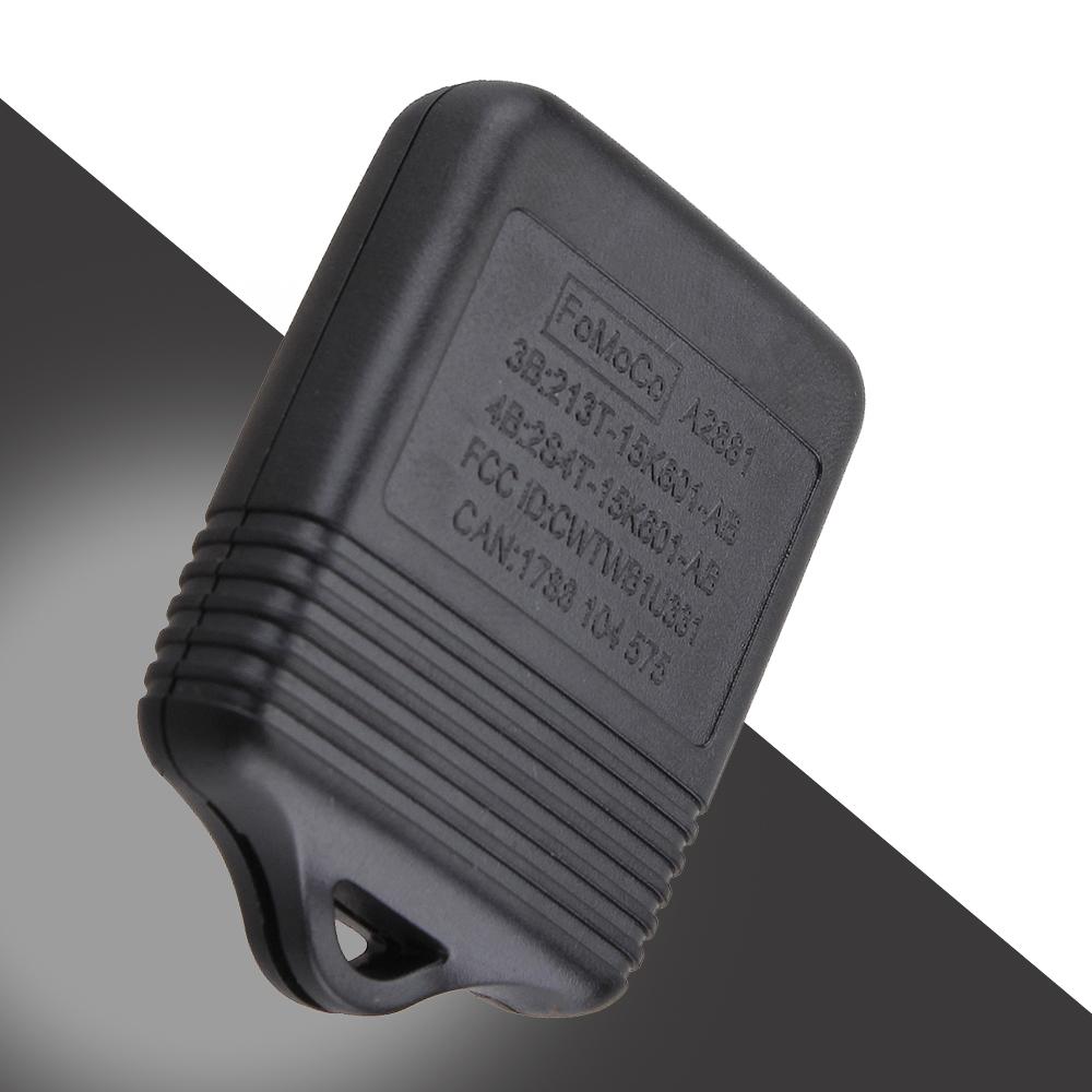 1 Pièce Coques de Clé de Télécommande de Voiture Sans Clé 3 Boutons Noir Remplacement Couvercle de Clé Accessoires Décoration Clé de Voiture pour Ford Explorer Focus