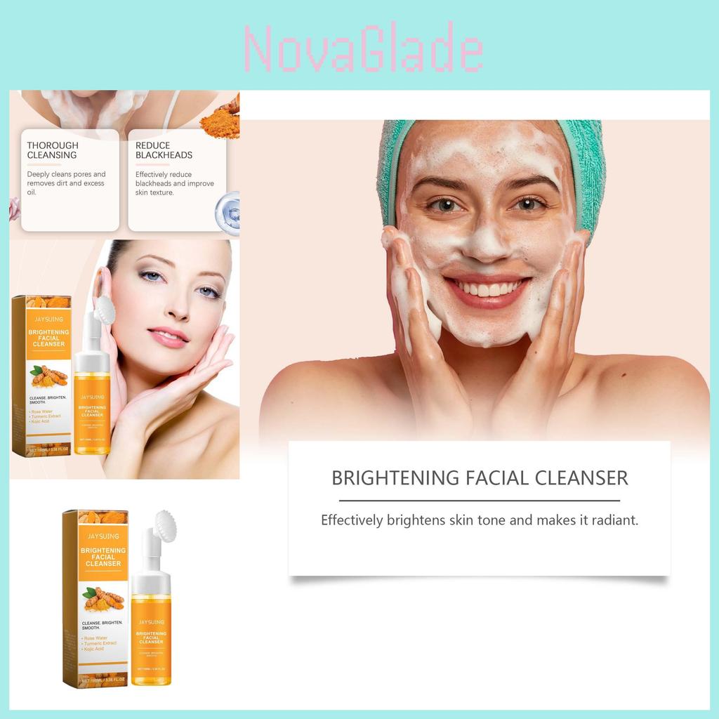 Jaysuing Turmeric Cleansing Face Wash Nourishing Hydrating Oil Control Formula 100ml