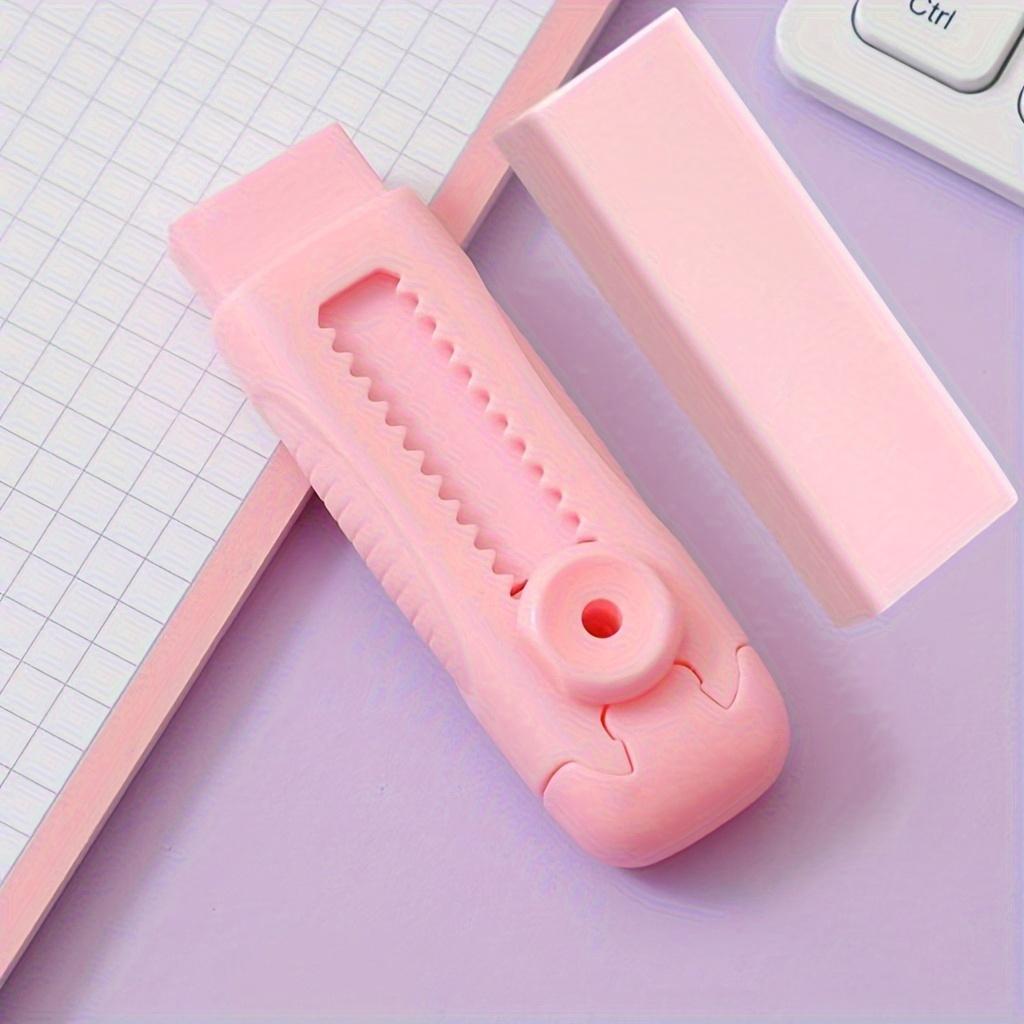 1PC Push-pull Eraser Student Art Exam Clean Less Chip Drawing Eraser розовый