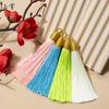 8Cm Pull Ring Gold Silk Threaded Cap Fringed Spike Polyester Fringed Antique Hanging Spike Bookmark Sachet Jewelry Accessories