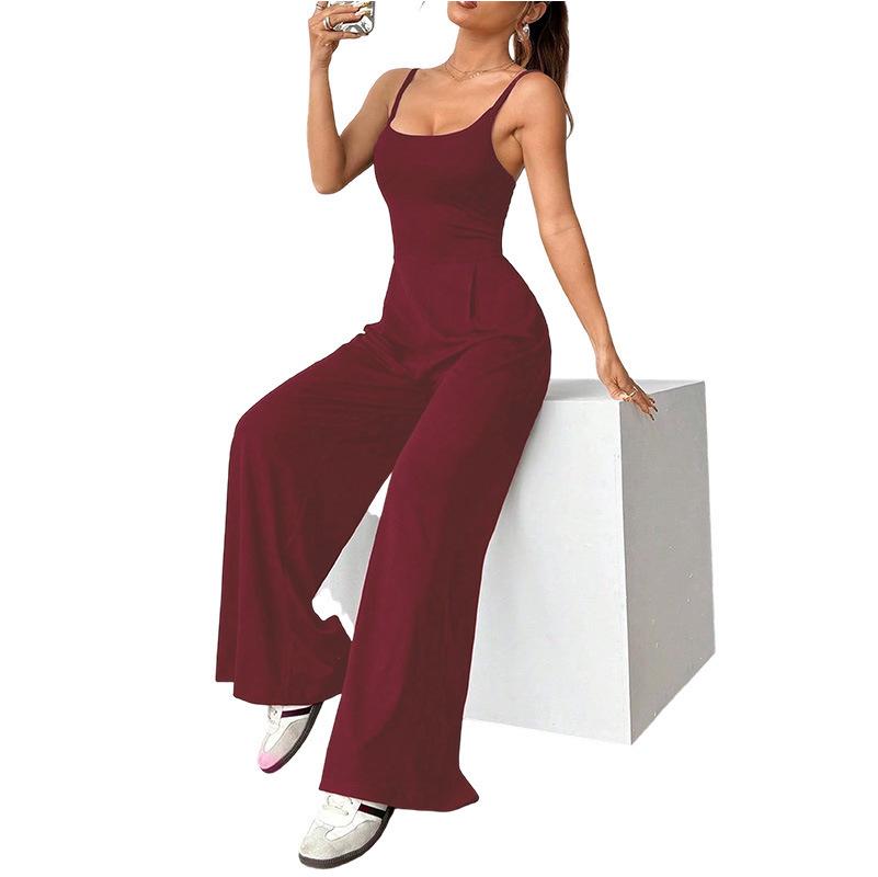 2026 Spring/Summer Women's High Waist Street Style Thin Camisole Jumpsuit