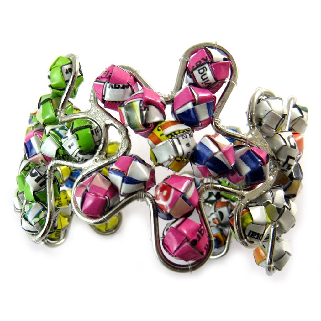 Les Trésors De Lily [N9513] - Multicolored 'New Life' Artisanal Bracelet (handmade) - 60 Mm 45 Mm