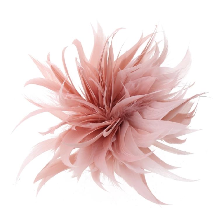 Spilla Fiore di Piuma per Celebrazione Banchetto Bomboniera Corsage Floreale & Spilla