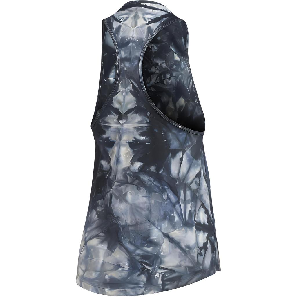 Adidas Parley All-Over Print Round Neck Sleeveless Sports Tank Top Women Tops Blue EJ7826