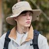 Nouveau Chapeau Bob d'Été Chapeau de Soleil d'Extérieur pour la Pêche Chapeau de Soleil pour la Randonnée Casquette Protection Solaire Pliable à Large Bord UPF 50+