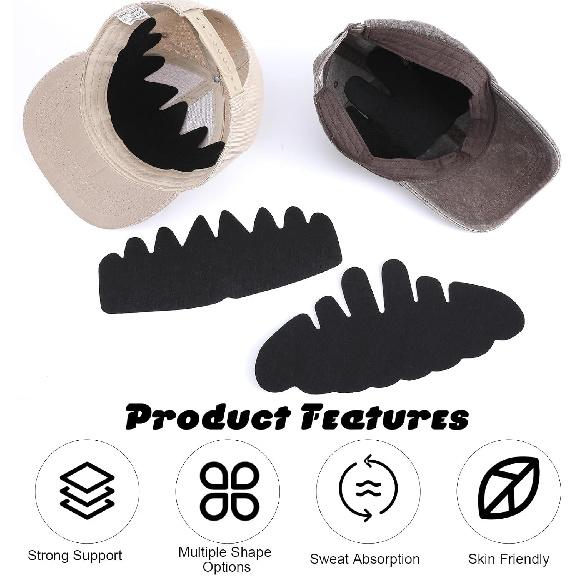 10Pcs Baseball Caps erts Hat Shaper erts Shapers Liner Washable Reble Hat Support Brim for Baseball Sports Cap