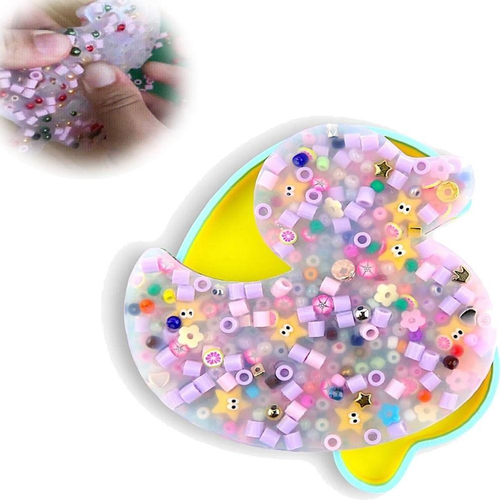 Anxiety Toy Pad Duck Picky Pad Stress Relief Pick Pad Fidget Decompression Toy  for Adults Kids
