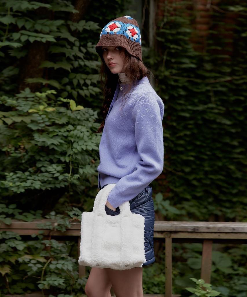 Studio&Parc Shearing Tote Bag_White