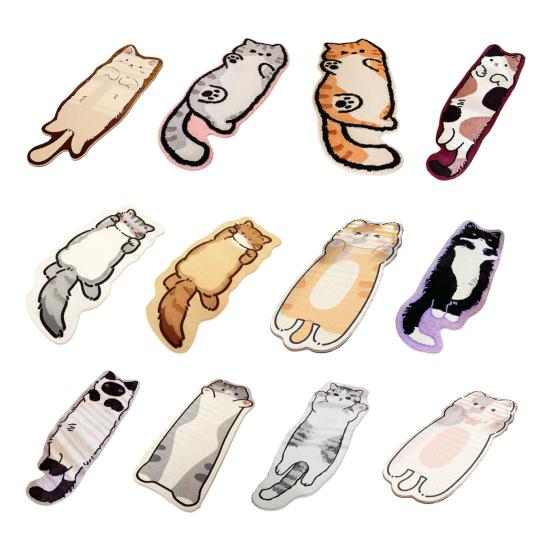 Cute Cat Bath Rug, Irregular Animal Shaped Floor Mat, Soft Absorbent Non Slip Area Carpet for Bath Tub, Shower, Bedroom, Living Room