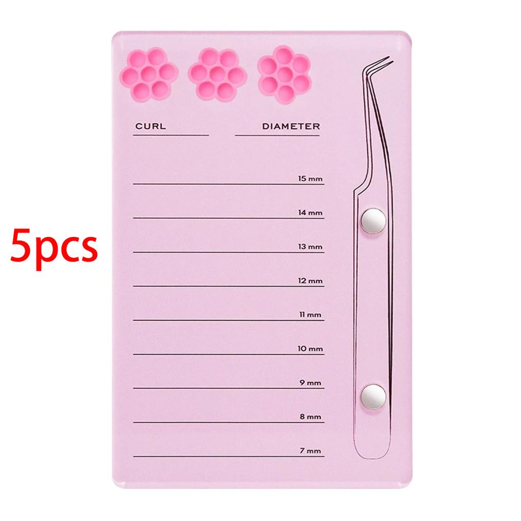 Eyelash Extension Scale Holder Magnetic Acrylic Lash Board With Glue Pallet Cup  False Eyelashes Pad Lash Makeup Tools wholesale