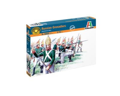 Italeri Napoleonic Wars Russian Grenadier Plastic Model IT6006 1/72 (Person)