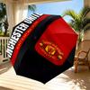 Manchester United F.C Print Automatic Open Close Umbrella, Portable Foldable Umbrella, for Outdoor Commute Camping Trip, Ideal Birthday Gift