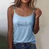 Women's Basic Sleeveless Slim Fit Stretchy Camisole Tank Top with Round Neck and Adjustable Straps Suitable for Layering and Casual Wear