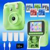 Kids Instant Camera Color Printing Camera 32GB 1080P Thermal Print Digital Camera Print Photo Video Games Music Children Gift