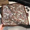 71Cm silk scarf women's high-end sense European and American hot-selling printed fashion scarf retro paisley cashew flower satin square scarf