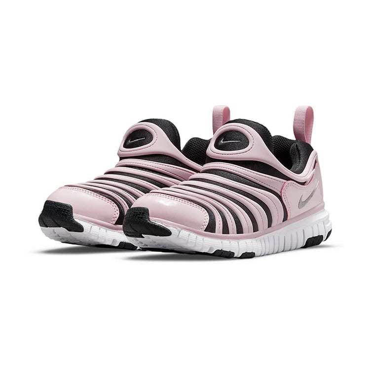Nike Dynamo Free Low top Sports Casual Shoes Black Pink Children Aged 3 7 Years Old 343738-027