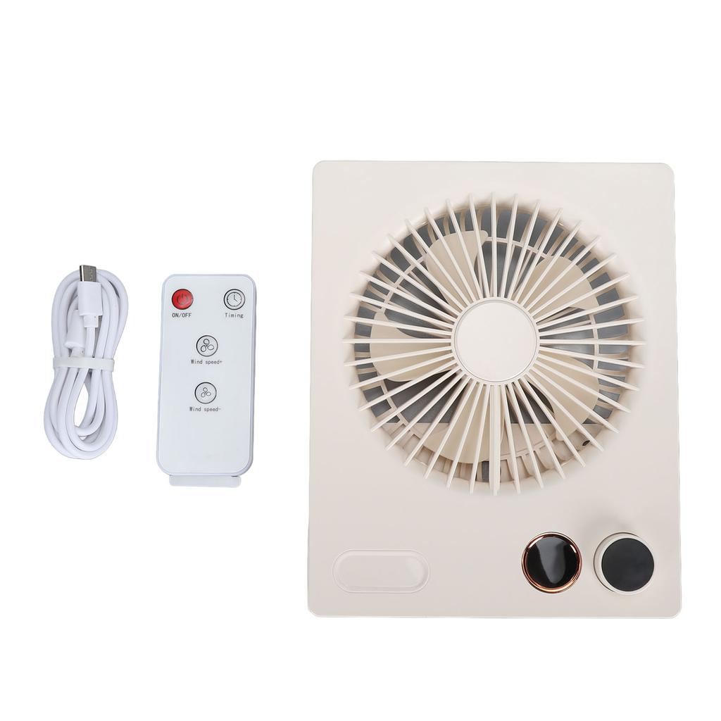 Ultra Thin Table Fan Desktop Flat Battery Operated Standing Hanging Portable Foldable Step Less