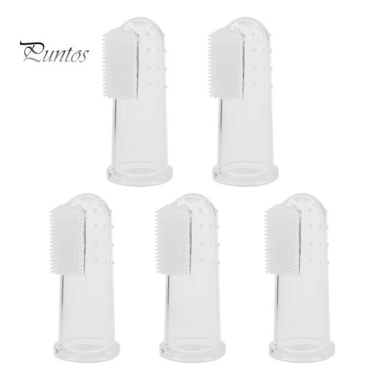 

5 шт. зубная щетка для домашних животных силиконовая зубная щетка на палец для собак кошек маленьких средних крупных пород уход за зубами для щенков комплект щеток для чистки зубов собаки