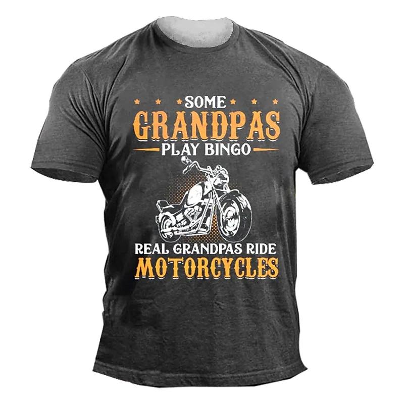Letné tričko na motorku pre mužov Motorkár 3D tlač Vintage tričko s krátkym rukávom Staré pánske tričko Homme Moto tričko Racing Camiseta