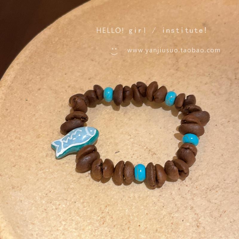 Female Retro Unique Niche Versatile Bracelet Blue Little Fish