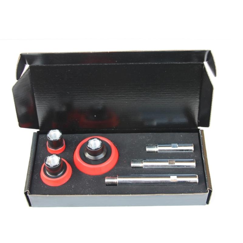 M14 Threaded Extension Shaft For Angled Grinder With 3 Adapter Rod And Pad Holders For Secure Polishing In Tight Space