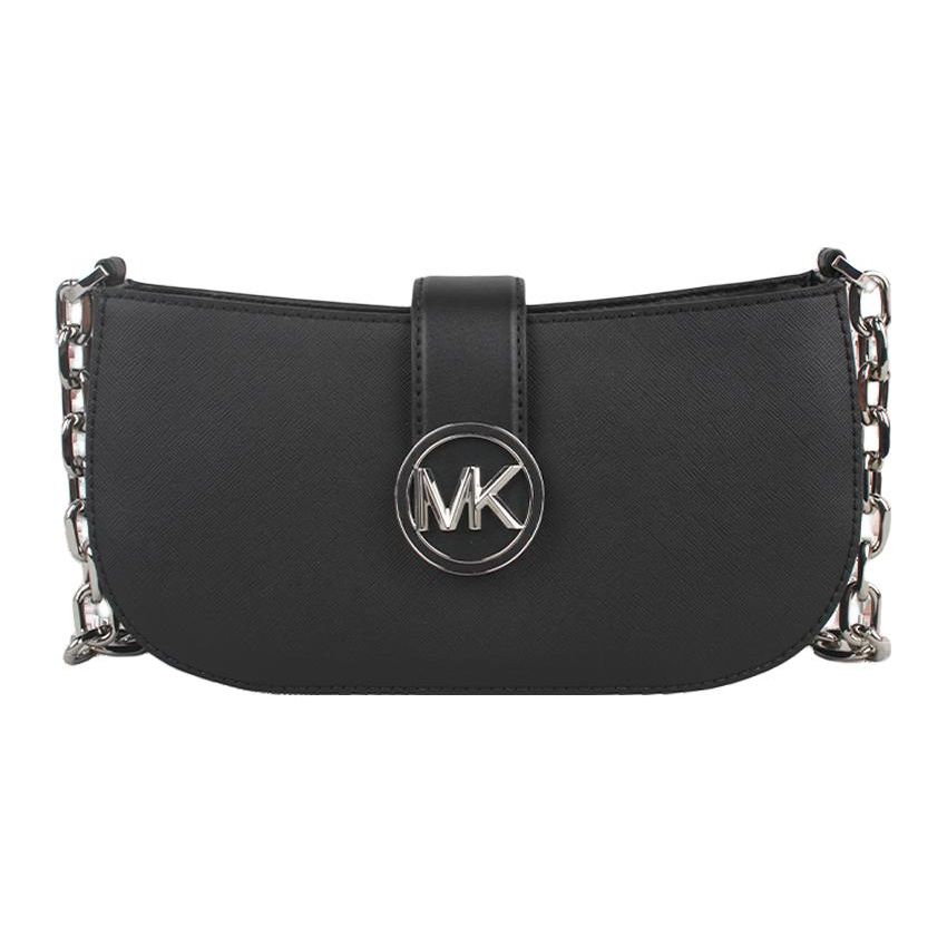 

Michael Kors MK Carmen Leather Shoulder Bag Women bags Black 35H3SNMC0L-BLACK Basic Set (Bag+Dust Bag)