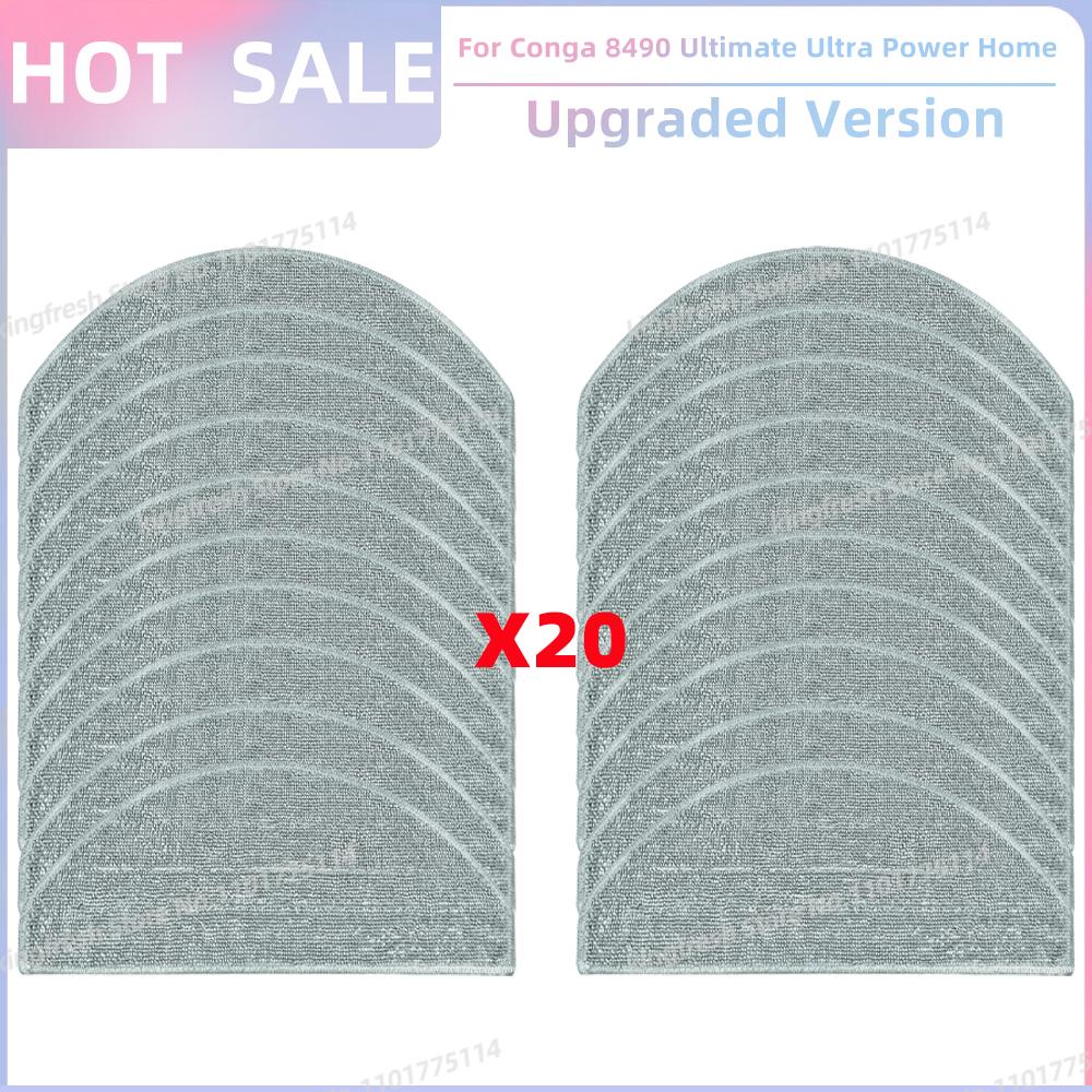 Passt für ( Cecotec Conga 8490 Ultimate Ultra Power Home ) Staubsaugerteile Hauptbürste Seitenbürste Hepa-Filter Mopptuch Staubbeutel