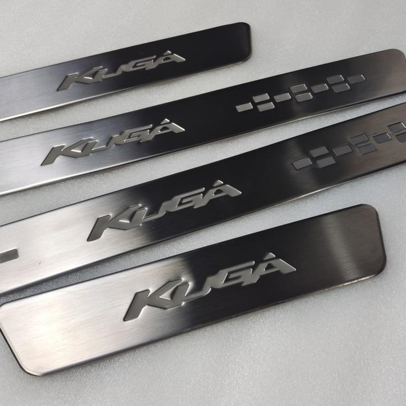 Car Accessories Stainless Steel Side Door Scuff Plate Door Sill Trim Fit For Ford Kuga Escape 2012 2013 2014 2015 2016