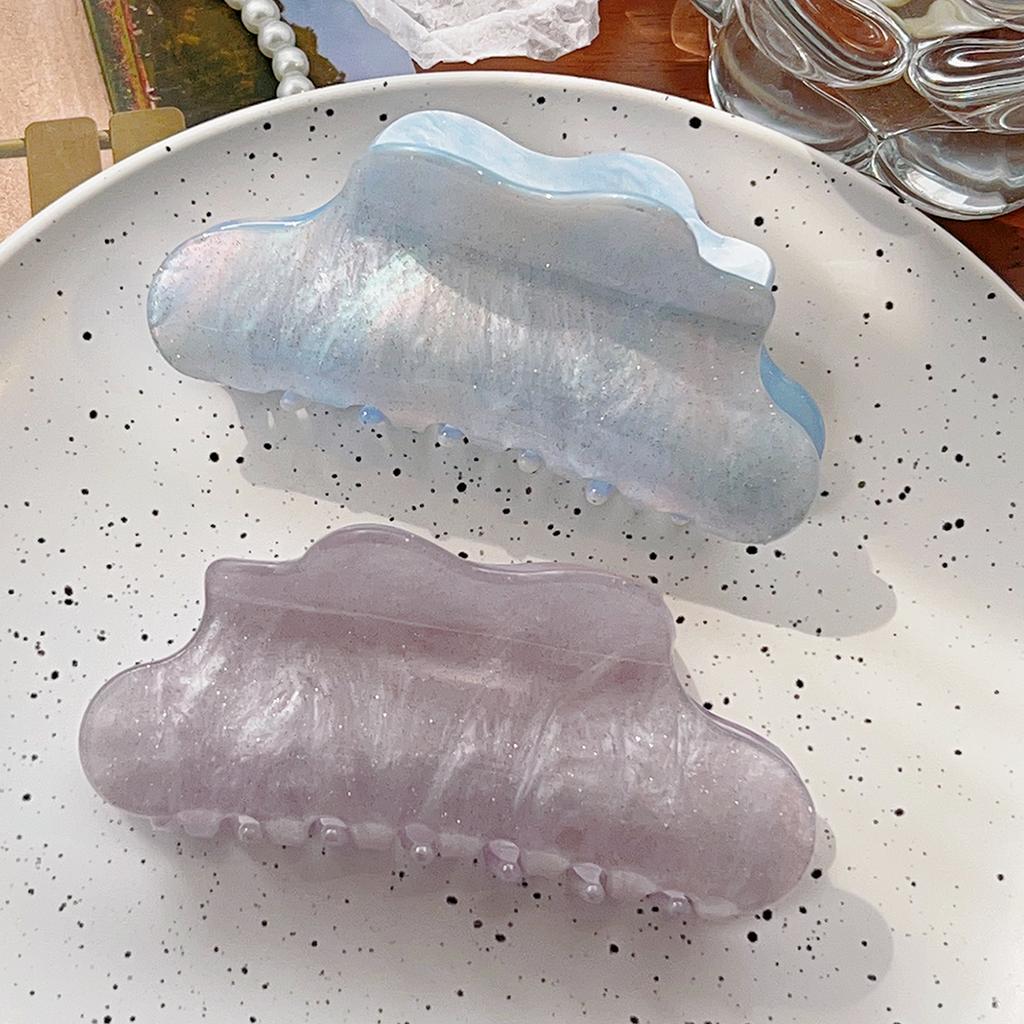 4,1 Zoll Große Krallenspange Regenbogen Haarspangen für Dickes Haar Celluloseacetat Haarspange Große Rutschfeste Griffspange Haarschmuck