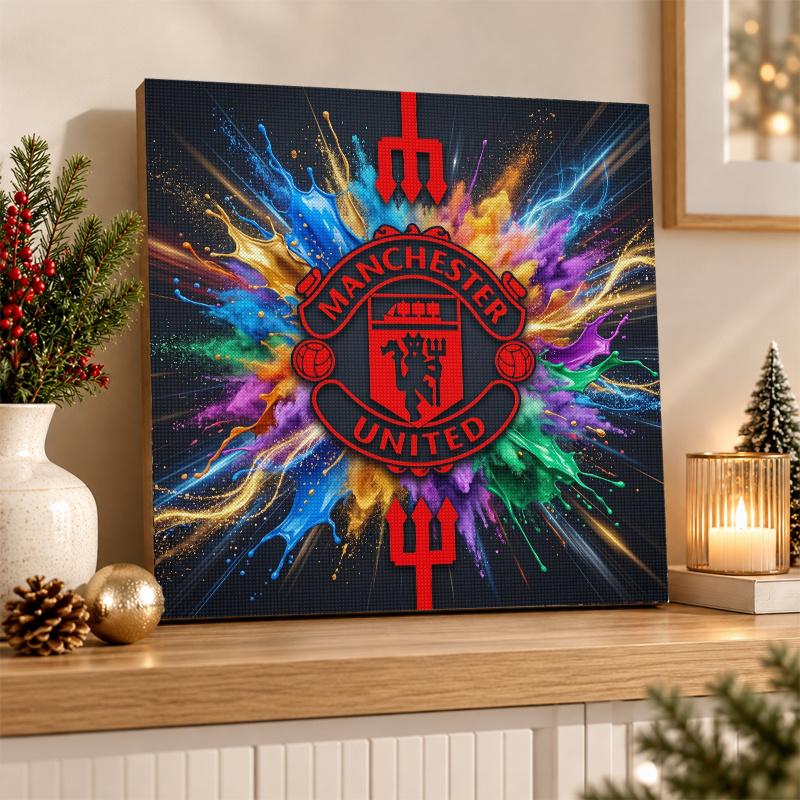 Manchester United Diamond Painting Kit 5D Full Drill DIY Diamond Mosaic Wall Art Home Decor