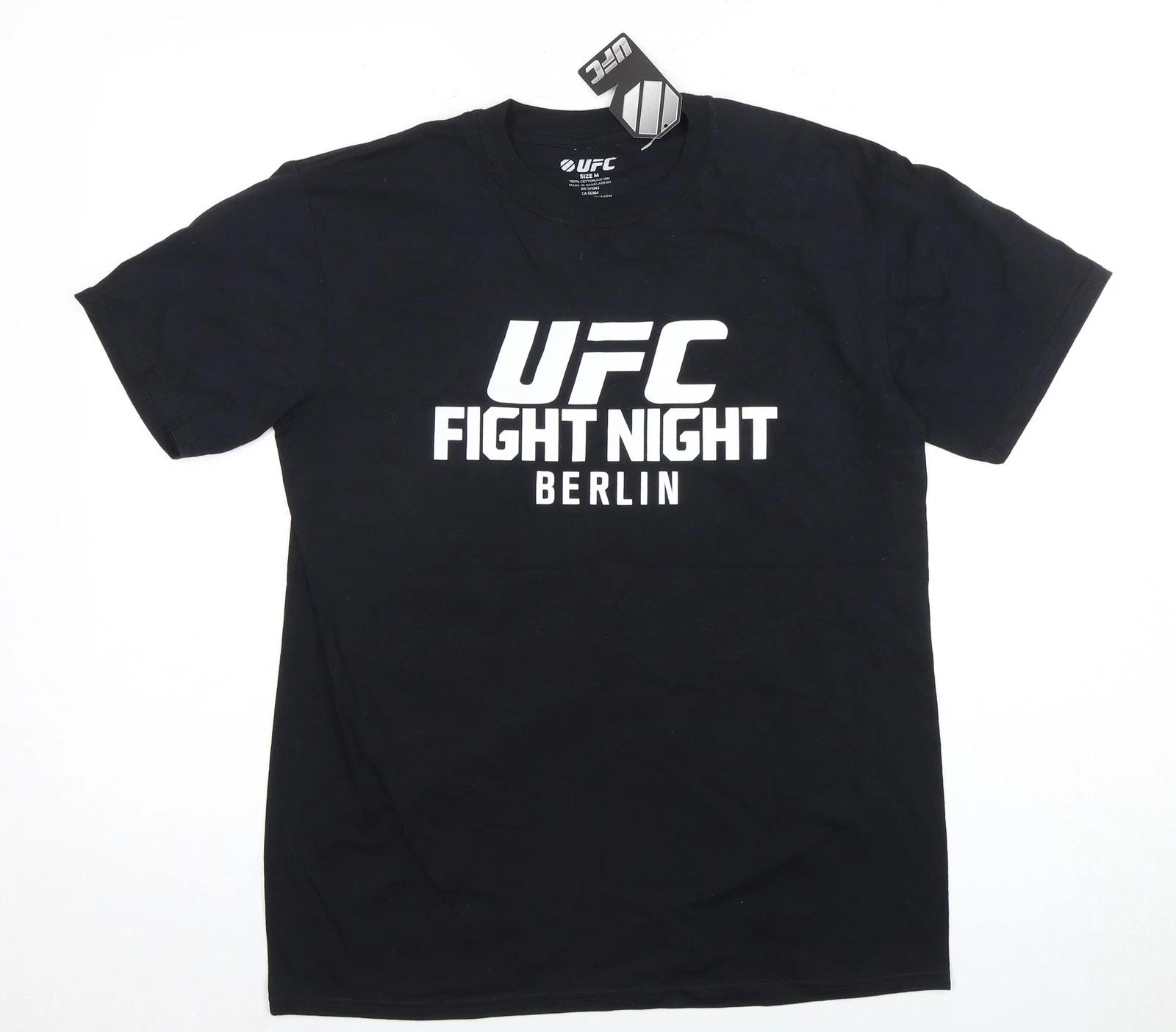 UFC Men s Medium Black Graphic T-Shirt Sports XL