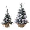 Realistic Snow Covered Christmas Tree Decoration Delicate Burlap Base Snowy Christmas Tree for Home & Office Festival