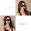 Geheimnisvolle Halbgesichts-Maskerade-Augenmaske für Halloween-Kostümparty