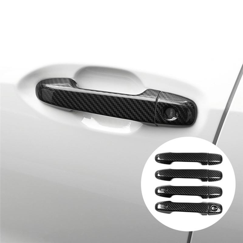 Car Door Handle Decoration Trim Cover Real Hard Carbon Fiber Accessories For Subaru BRZ Toyota GR86 2025+