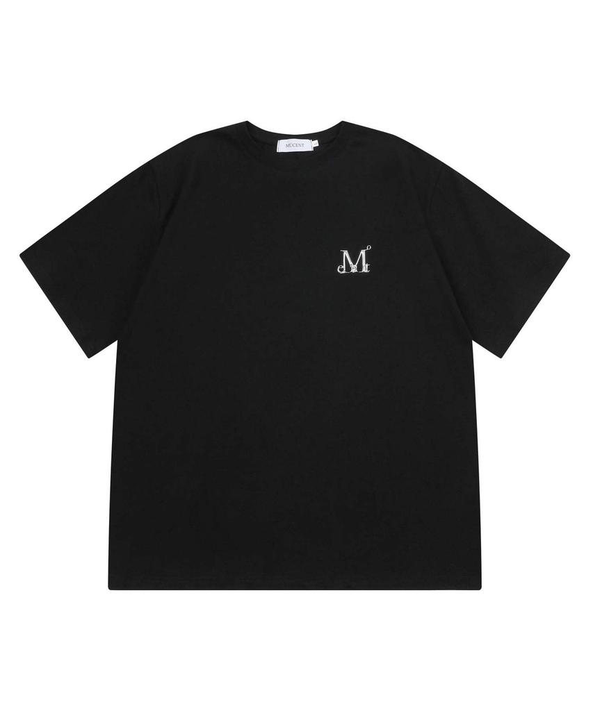 MUCENT Cut Metal Logo Signature Short Sleeve T-Shirt Unisex (2 Colors)