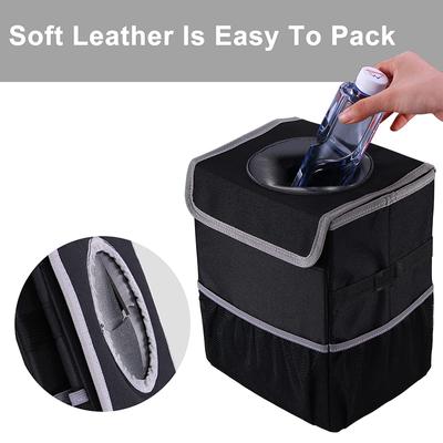 Multifunction Foldable Car Trash Can Waterproof Leak Proof Vehicle Trash Bin Large Capacity Car Interior Organizer Storage Box