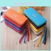 Stylish Lady Zipper Around Women Clutch Leather Long Wallet And Card Holder